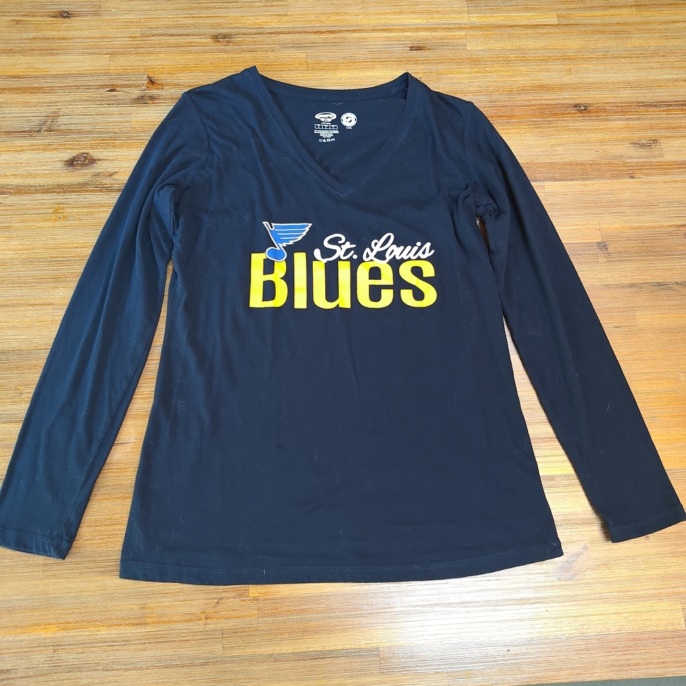St. Louis Blues Women's Long Sleeve Tee - Navy